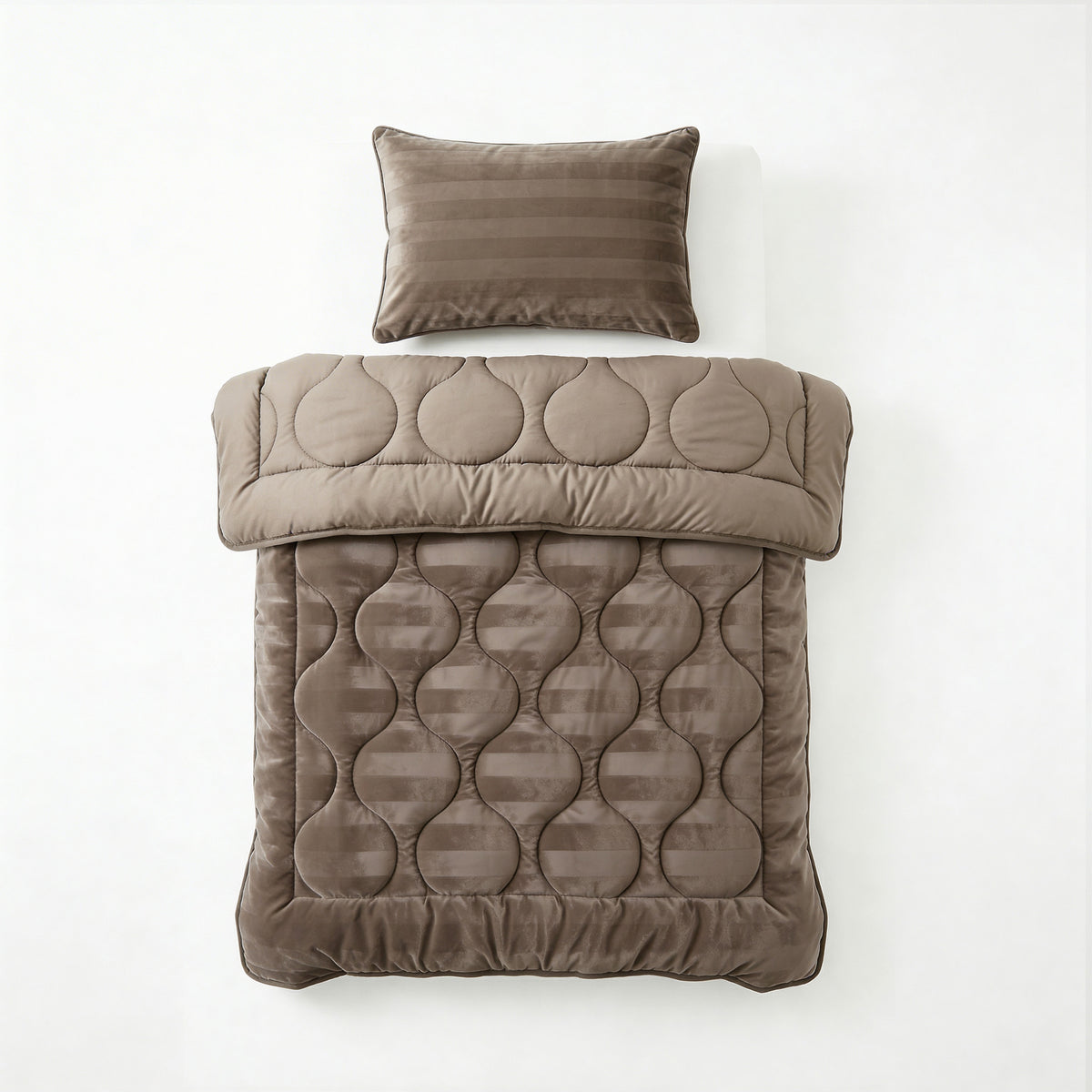 Dekbed Zonder Overtrek Hotel Velvet Taupe – Wasbaar
