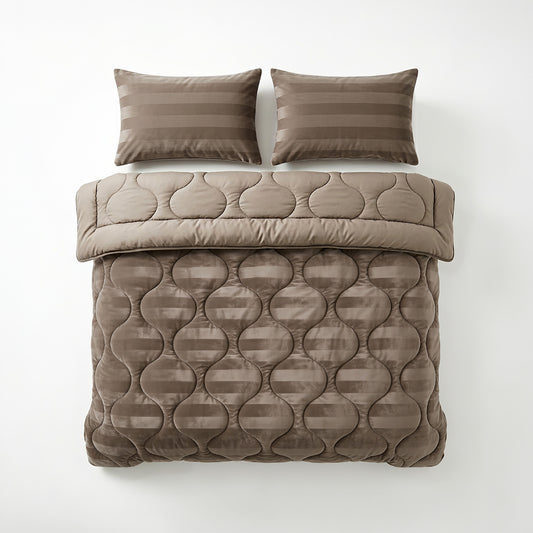 Dekbed Zonder Overtrek Hotel Velvet Taupe – Wasbaar