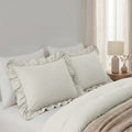 NordDream Lazy Ruffles Kussenslopen 2Pack Gebroken Wit