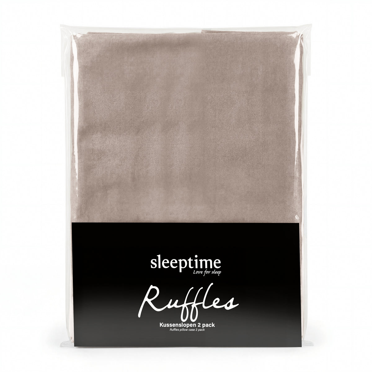 NordDream Lazy Ruffles Kussenslopen 2Pack Taupe