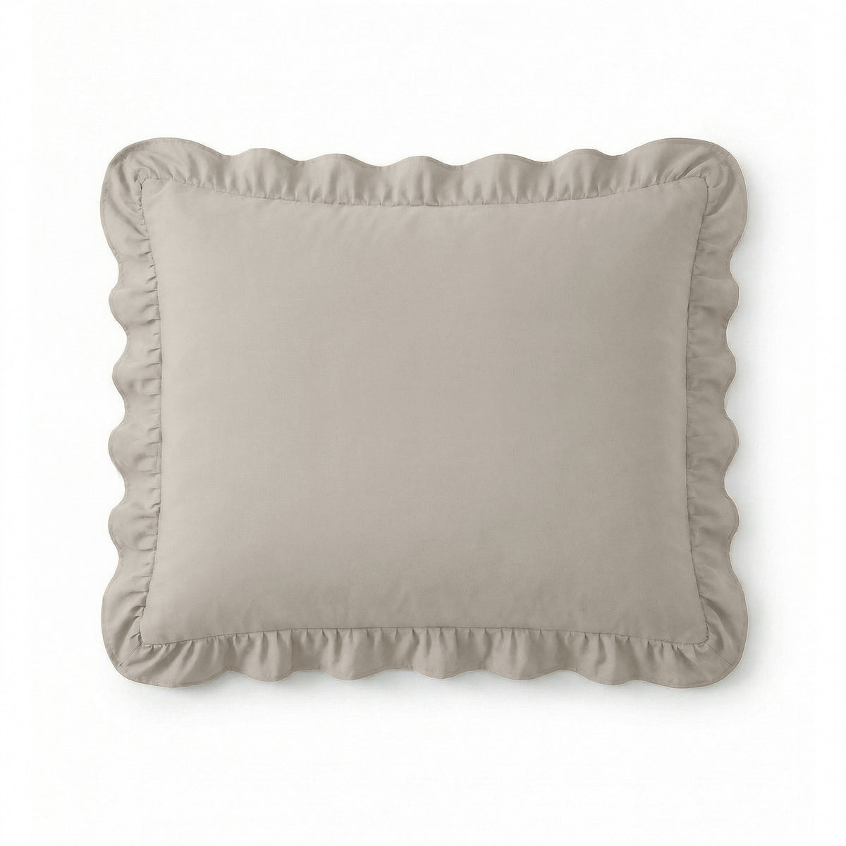 NordDream Lazy Ruffles Kussenslopen 2Pack Taupe/Grijs