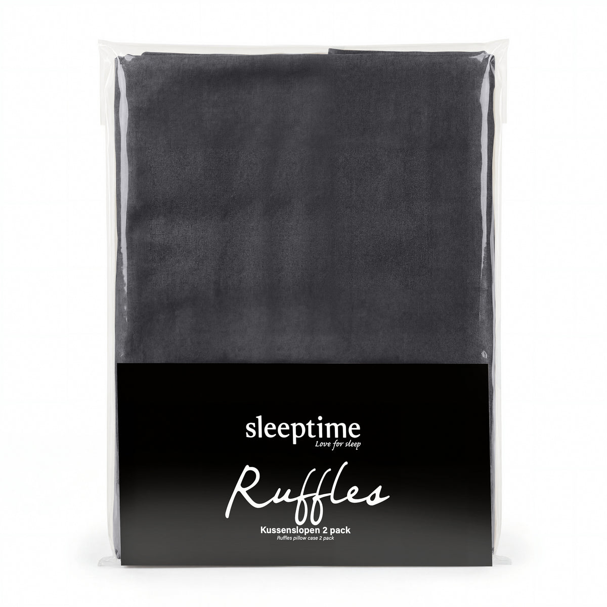 NordDream Lazy Ruffles Kussenslopen 2Pack Antraciet
