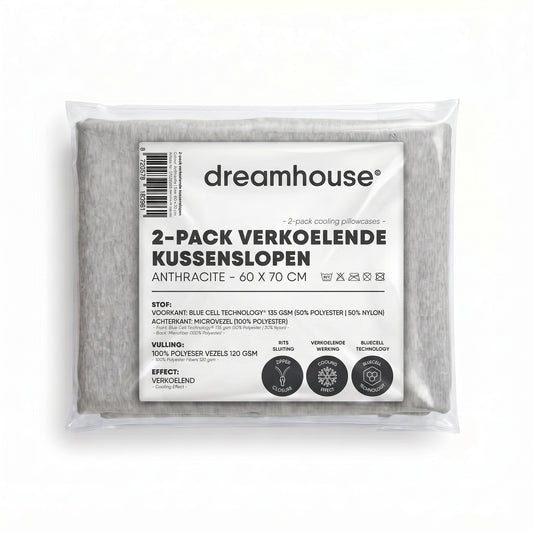 Verkoelende Kussenslopen 2pack Antraciet