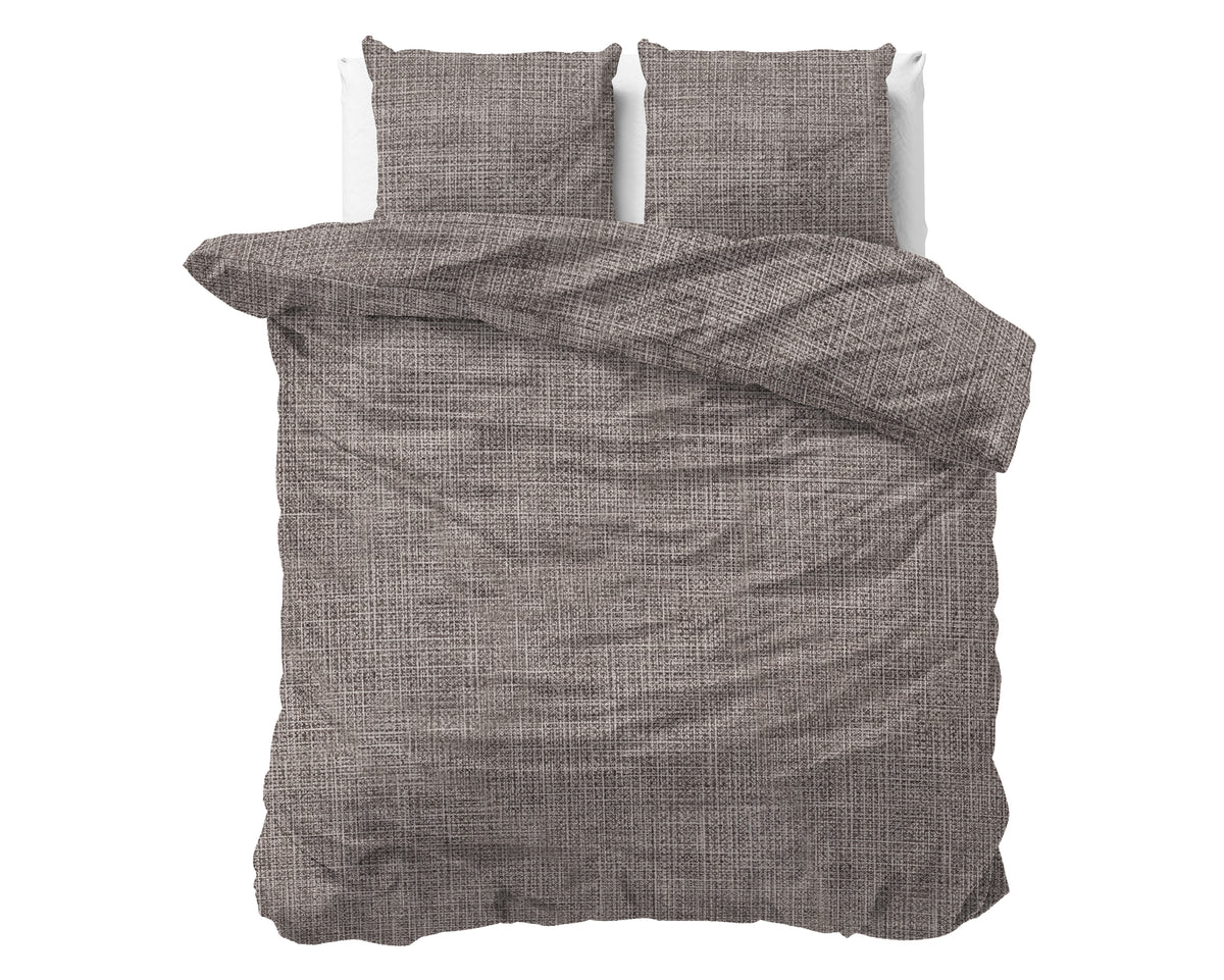 Dekbedovertrek Vintage Bruin/Taupe