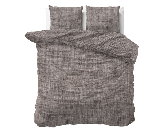 Dekbedovertrek Vintage Bruin/Taupe