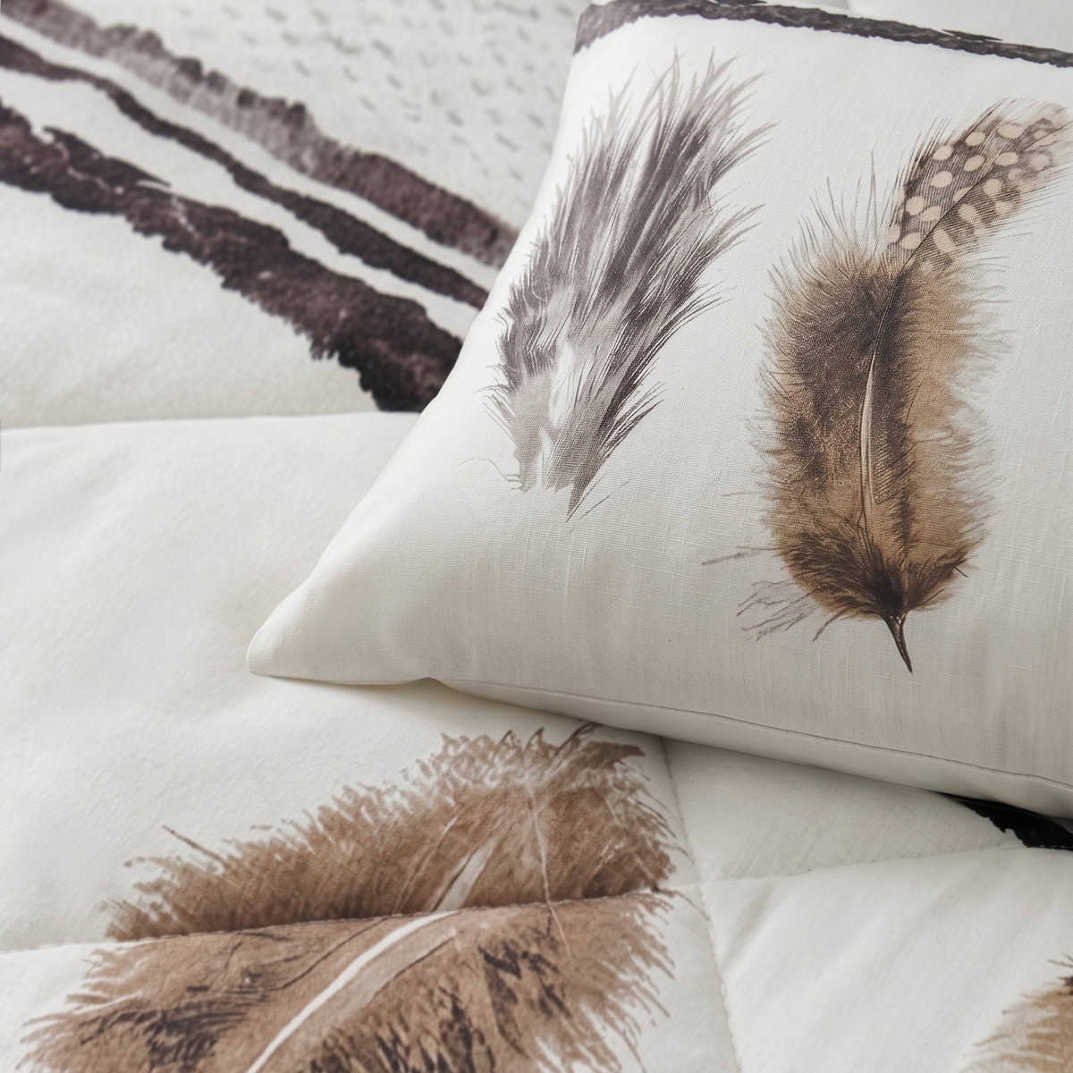 Lazy Dekbed Feathers 3 Zand Met Kussenslopen