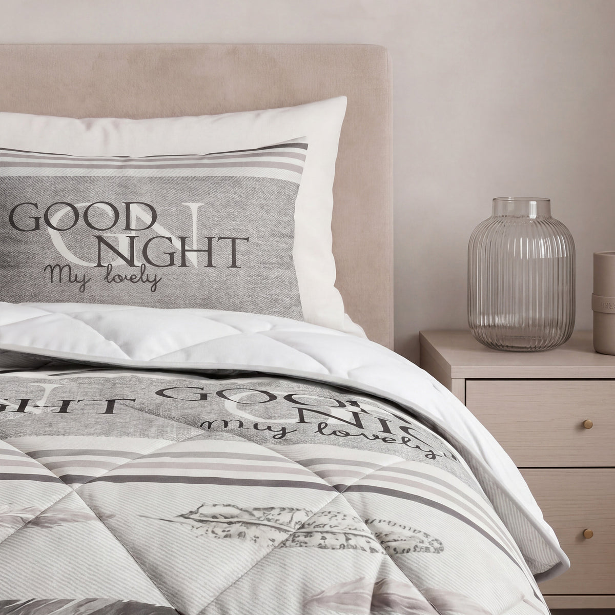 Lazy Dekbed Goodnight Zand Met Kussenslopen