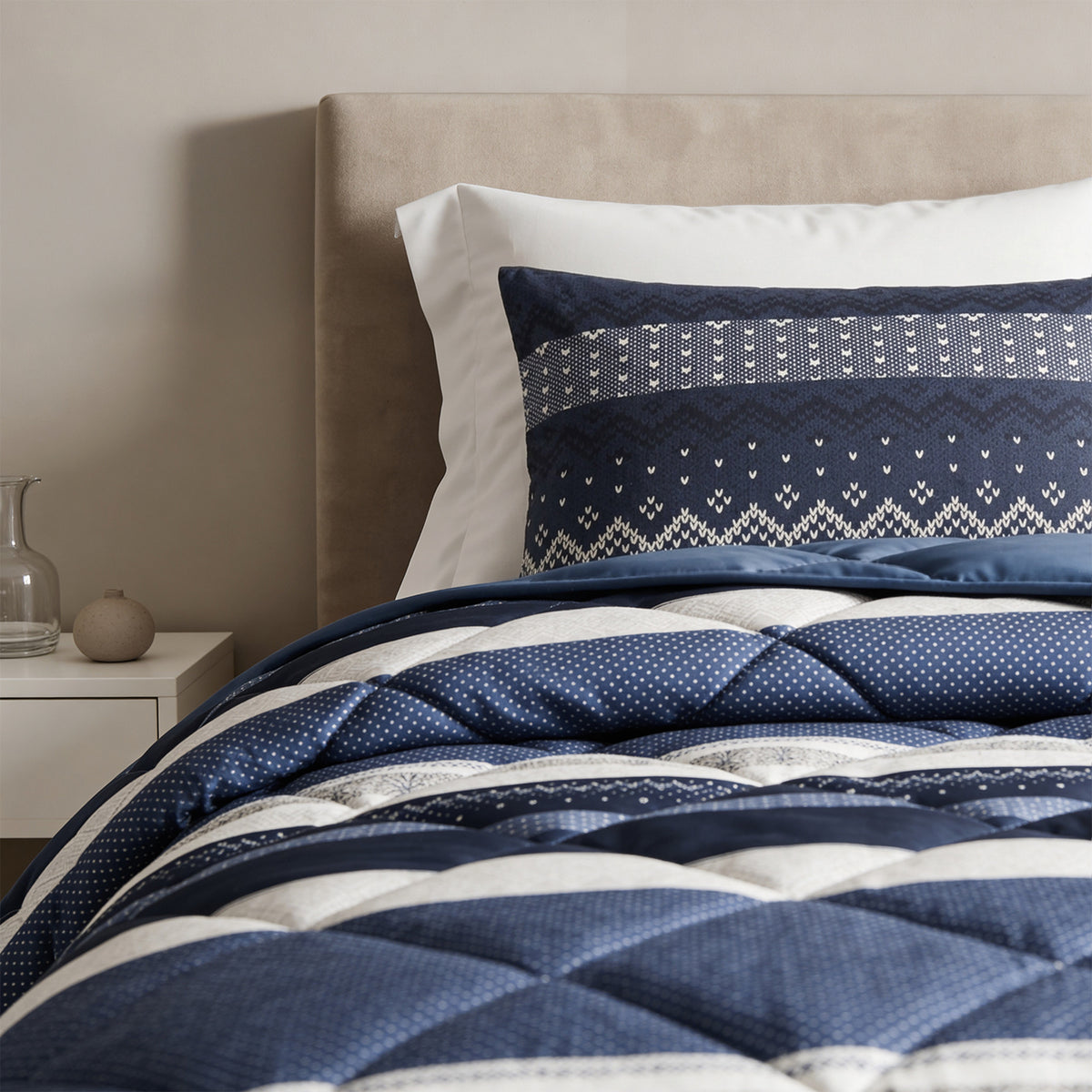 Lazy Dekbed Elisabeth Navy Met Kussenslopen