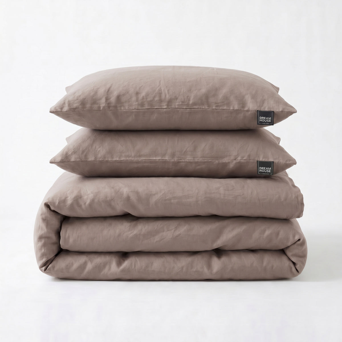 Dekbedovertrek Stone Washed Taupe