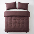 Dekbedovertrek Stone Washed Burgundy