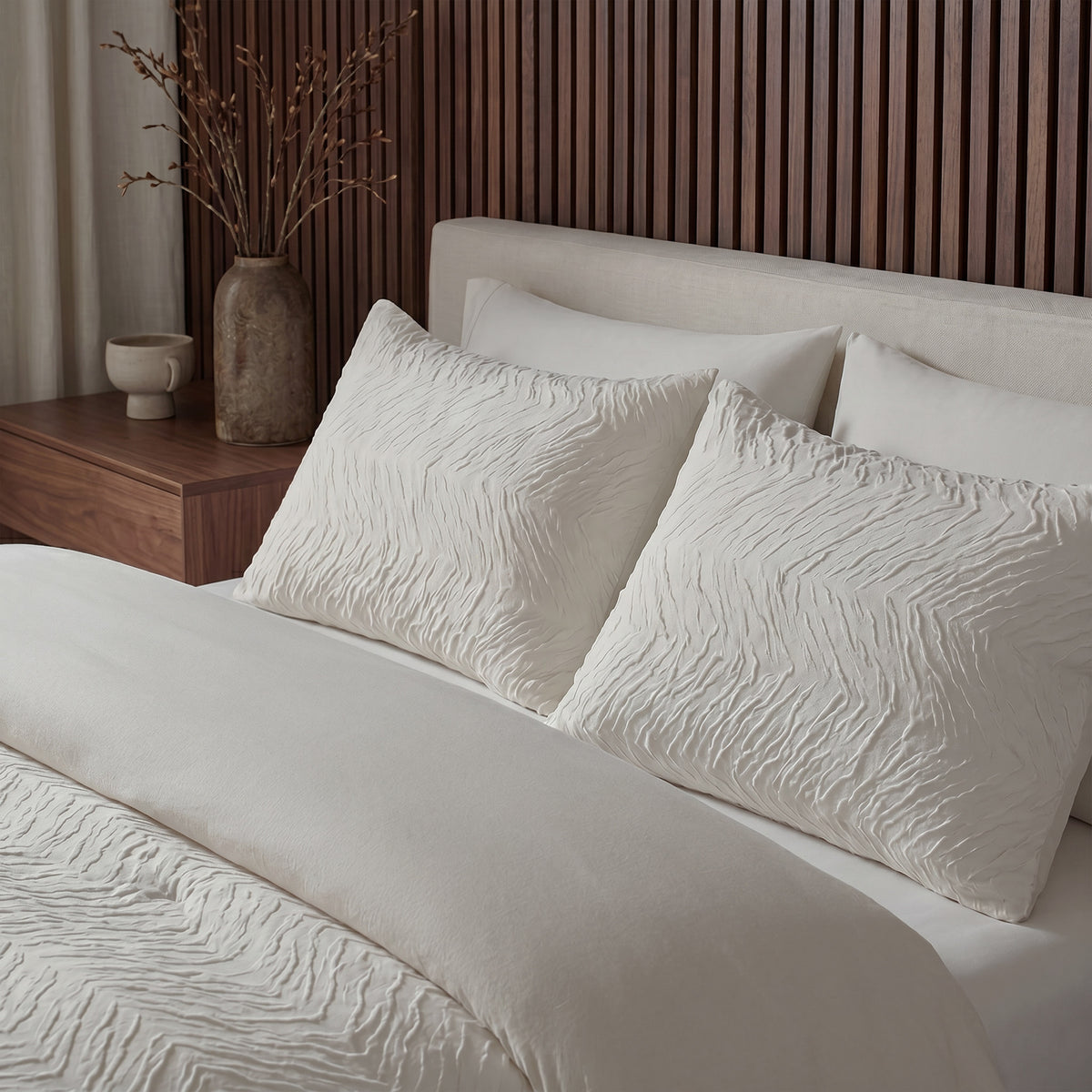 Lazy Dekbed Salva Beige Met Kussenslopen