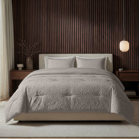 Lazy Dekbed Salva Taupe Met Kussenslopen