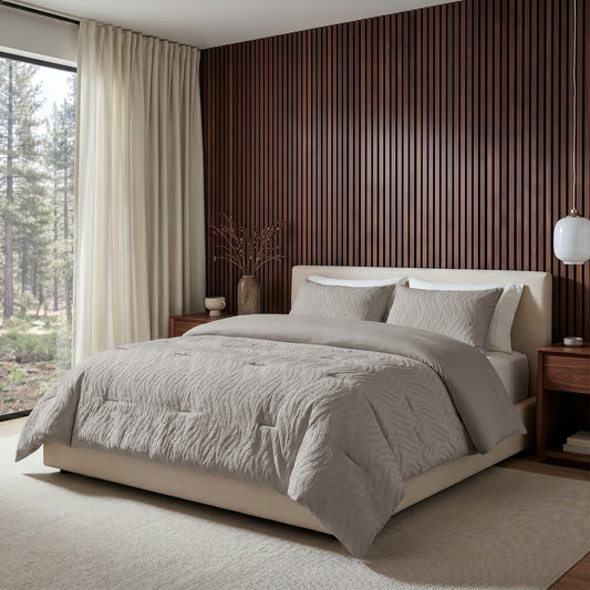 Lazy Dekbed Rafa Taupe Met Kussenslopen