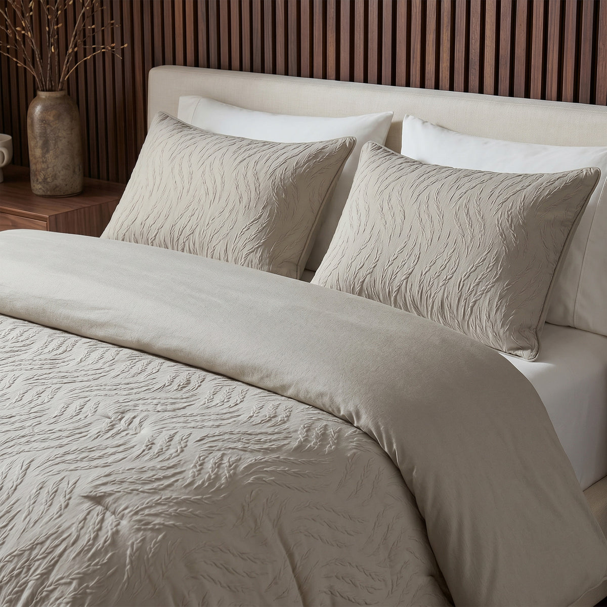 Lazy Dekbed Rafa Taupe Met Kussenslopen