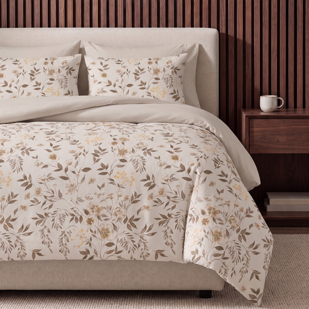 Dekbed Zonder Overtrek Bianca Beige – Wasbaar, incl. kussenslopen, extra lang 220 cm