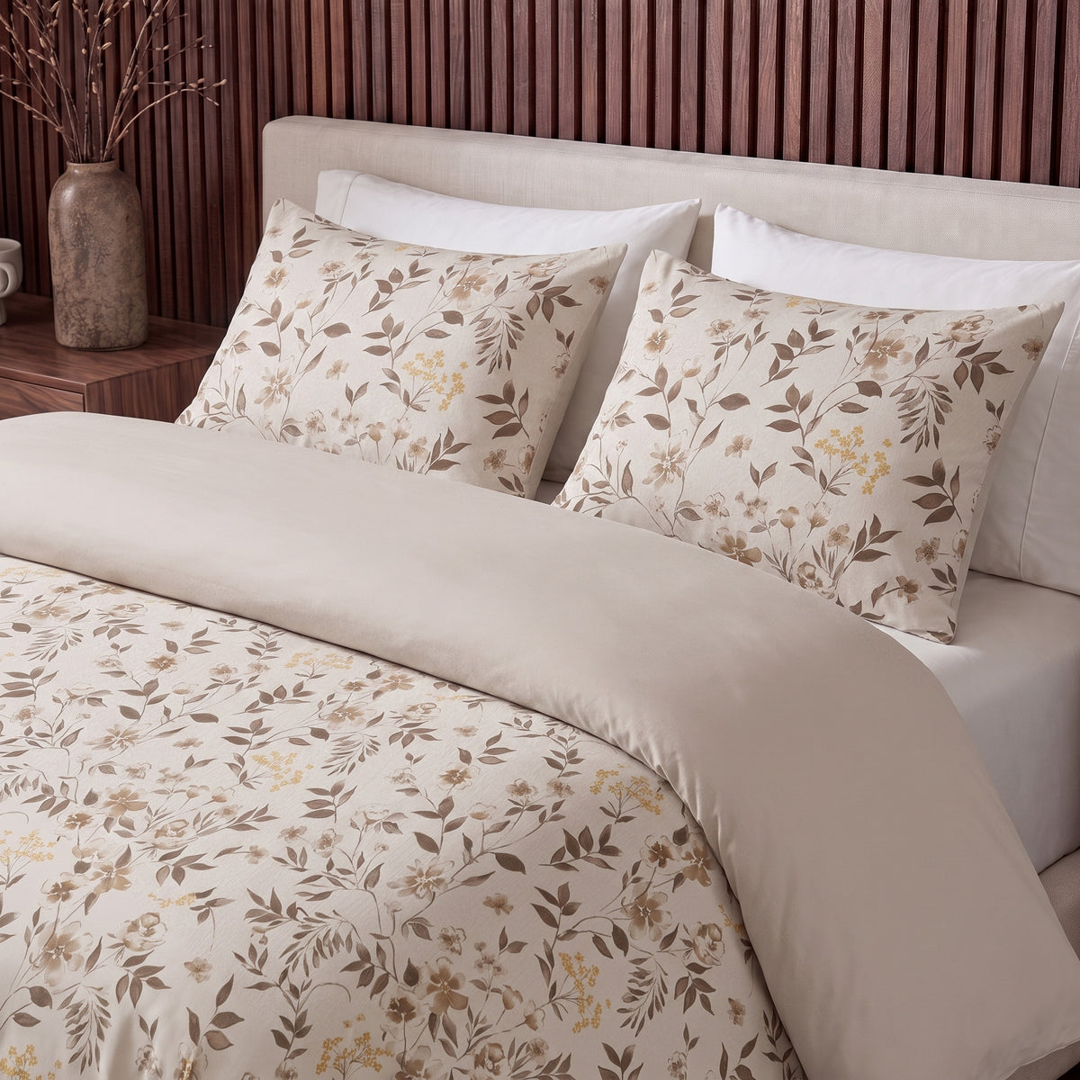 Dekbed Zonder Overtrek Bianca Beige – Wasbaar, incl. kussenslopen, extra lang 220 cm