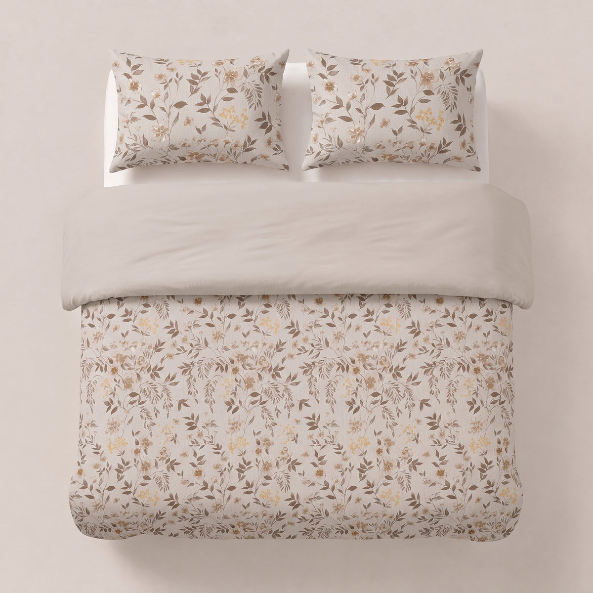 Dekbed Zonder Overtrek Bianca Beige – Wasbaar, incl. kussenslopen, extra lang 220 cm