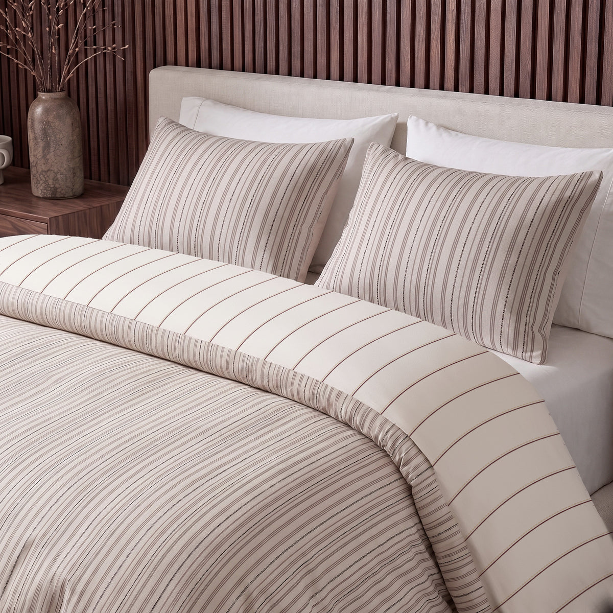 Dekbed Zonder Overtrek Max Beige/Roze – Wasbaar, incl. kussenslopen, extra lang 220 cm