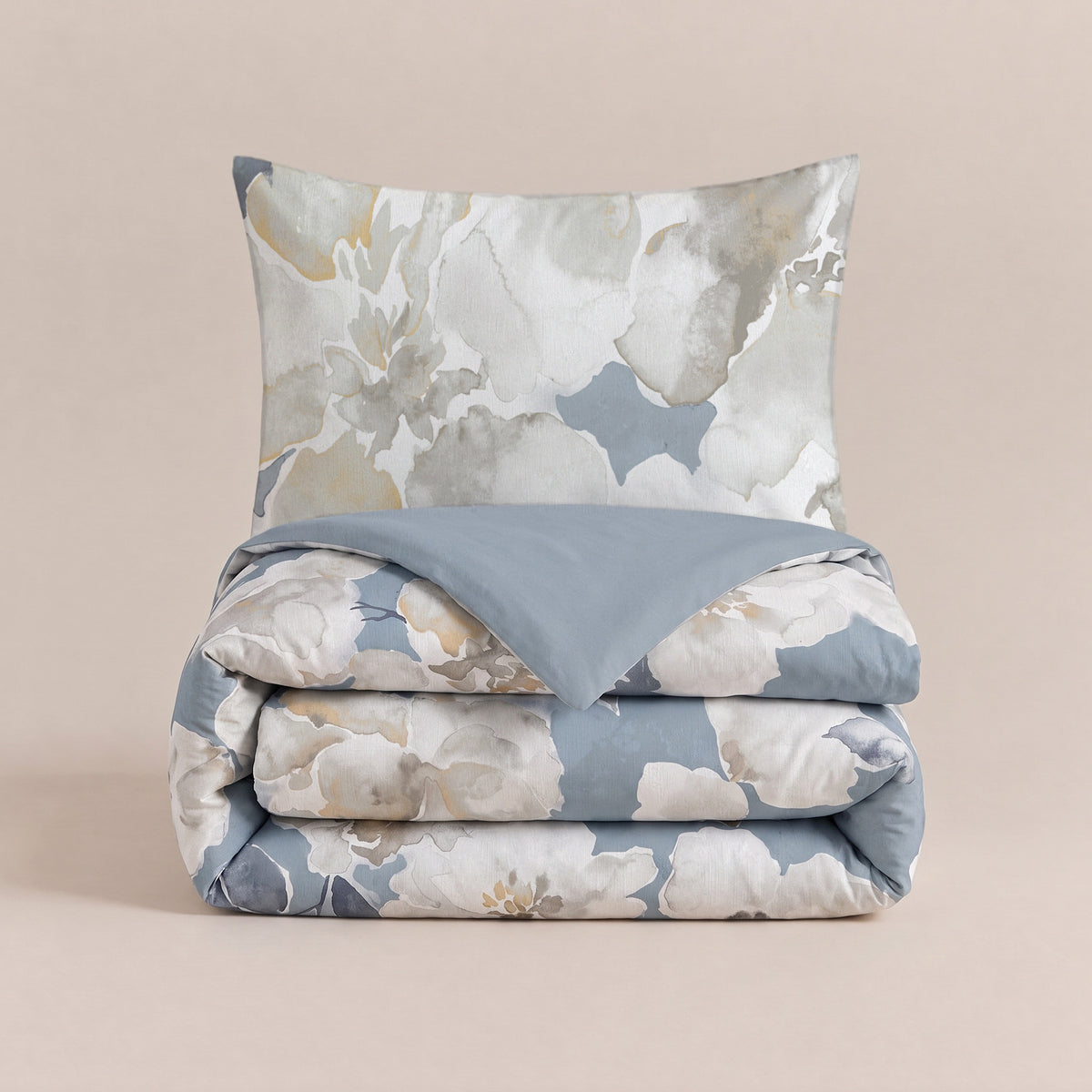 Dekbed Zonder Overtrek Stephanie Blauw – Wasbaar, incl. kussenslopen, extra lang 220 cm