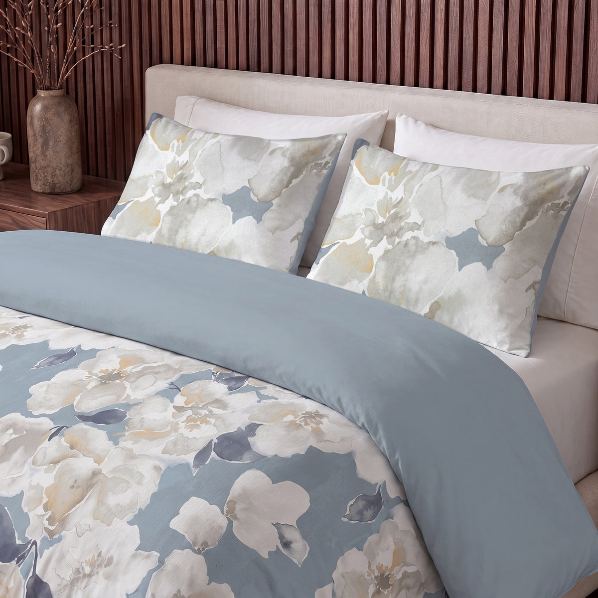 Dekbed Zonder Overtrek Stephanie Blauw – Wasbaar, incl. kussenslopen, extra lang 220 cm