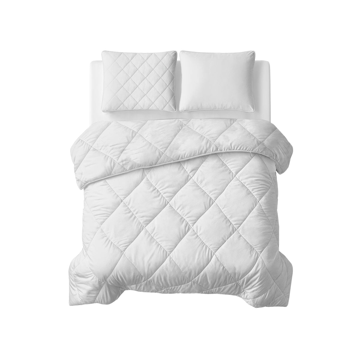 Lazy Dekbed Uni Beige Met Kussenslopen