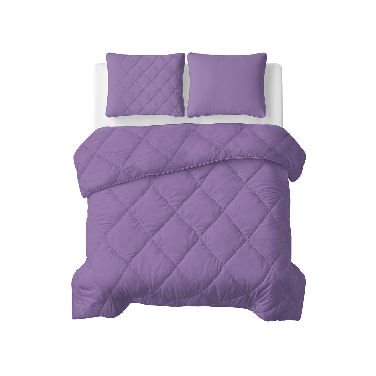Lazy Dekbed Uni Lavendel Met Kussenslopen