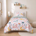 Kinderdekbed Zonder Overtrek Paardjes Wit – Wasbaar 140 x 200 cm