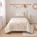 Kinderdekbed Zonder Overtrek Giraf Beige – Wasbaar 140 x 200 cm