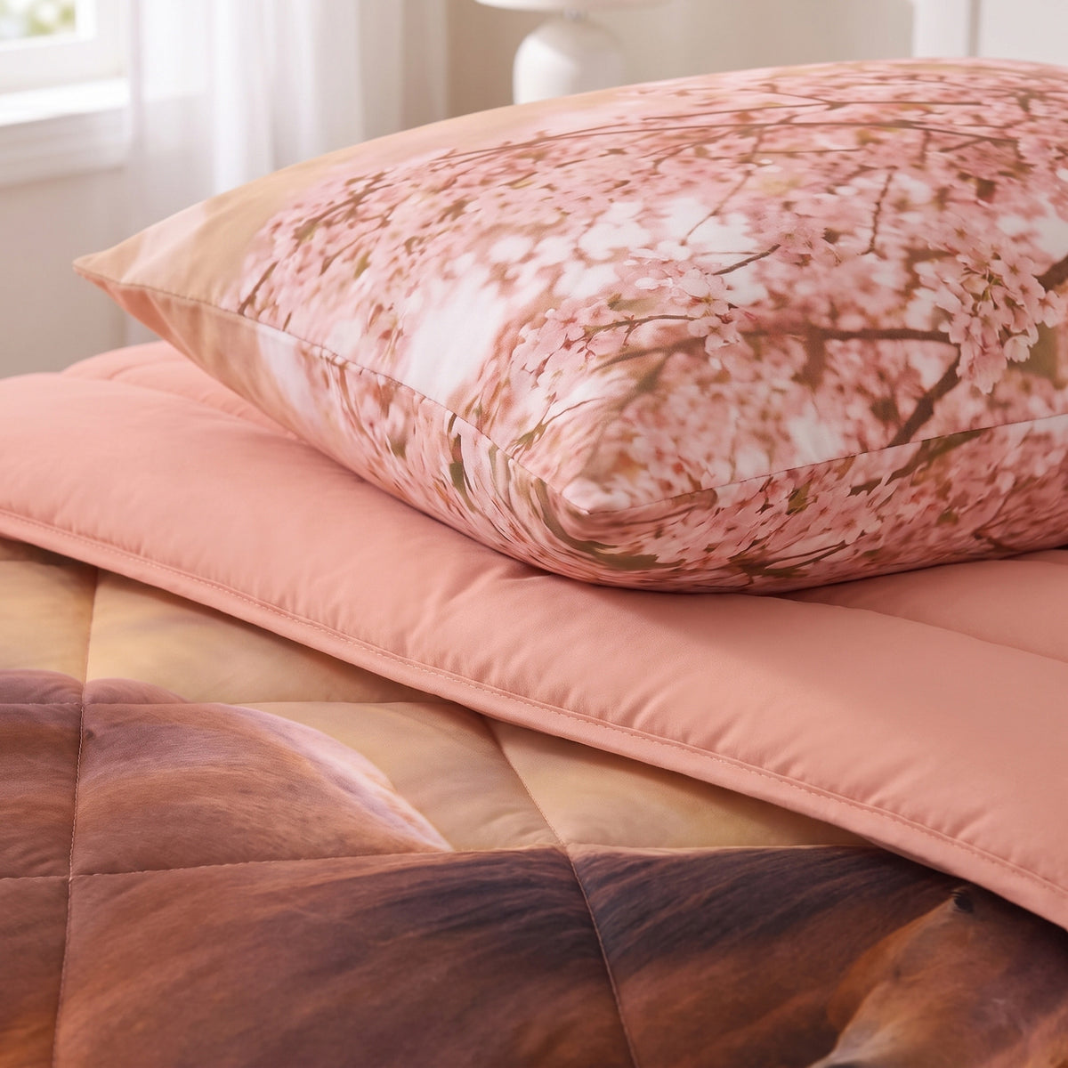 Kinderdekbed Zonder Overtrek Luxe paard Roze – Wasbaar 140 x 200 cm