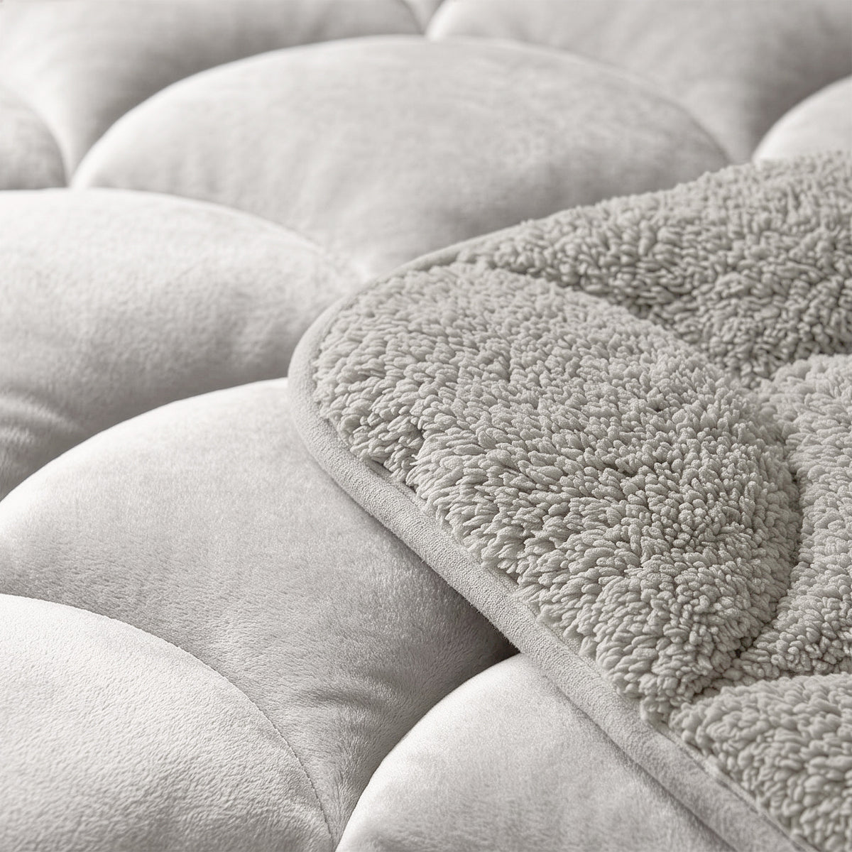 Teddy Velvet Dekbed Zonder Overtrek Beige – Wasbaar, incl. kussenslopen