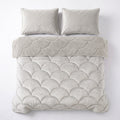 Teddy Velvet Dekbed Zonder Overtrek Beige – Wasbaar, incl. kussenslopen