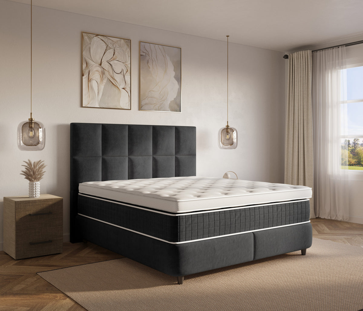 Dreamhouse Neroli Boxspring met Opbergruimte Zwart