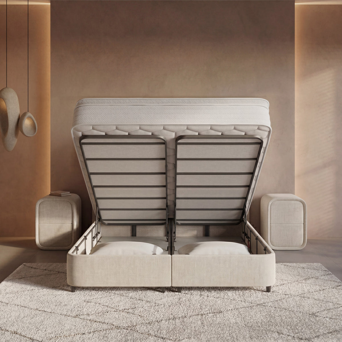 Dreamhouse Opbergboxspring Pearl Beige