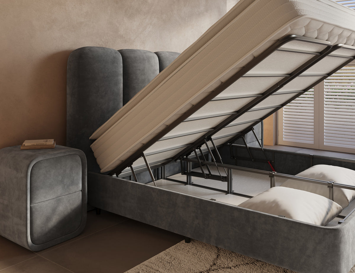 Dreamhouse Opbergboxspring Pearl Antraciet