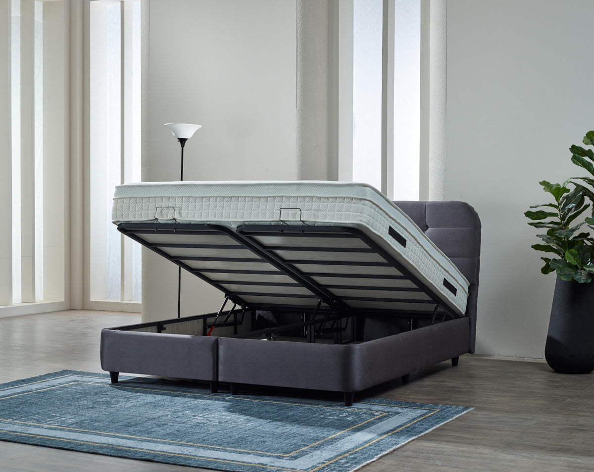 Dreamhouse Boxspring met opbergruimte Rondo Antraciet