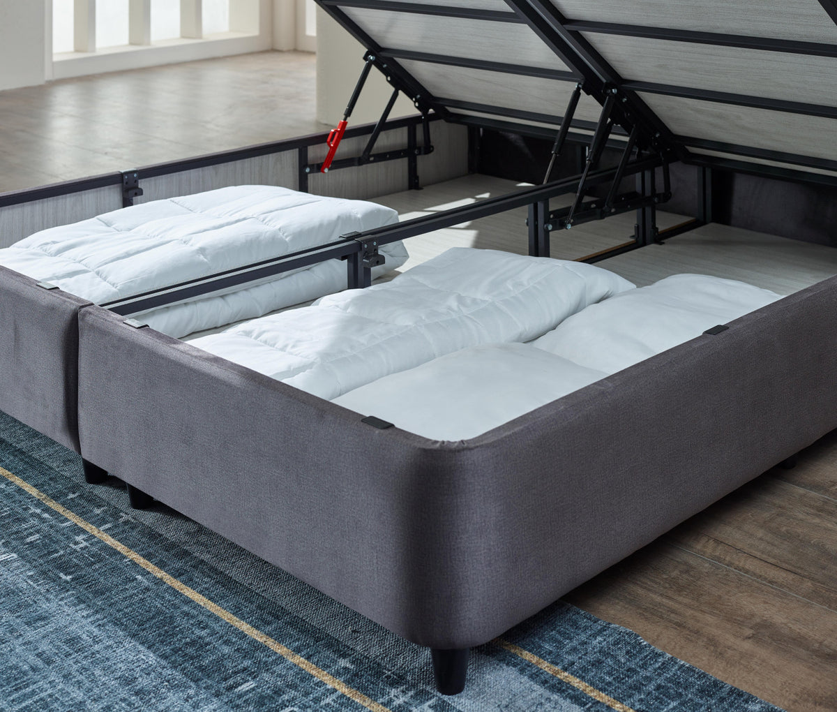 Dreamhouse Boxspring met opbergruimte Rondo Antraciet