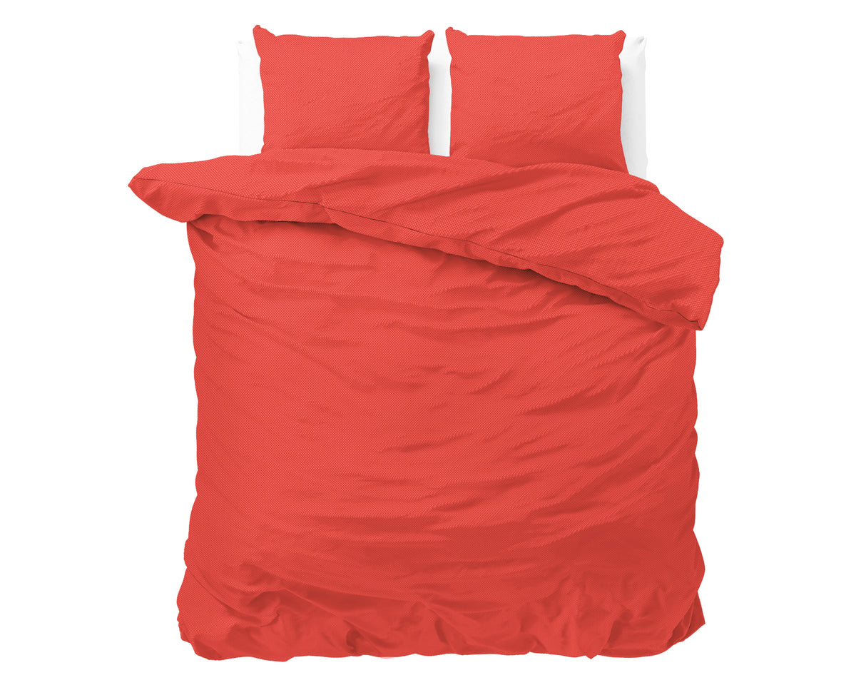 Dekbedovertrek Satin Point Rood