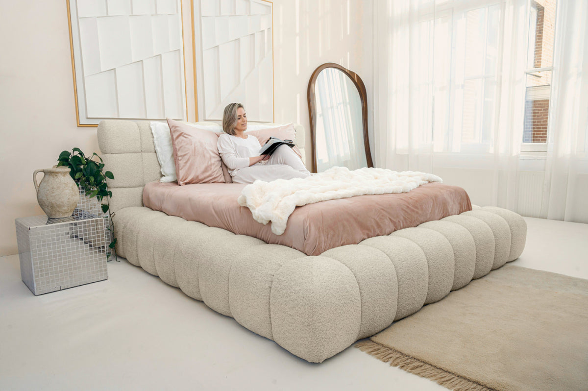Adore Ruby Bouclé Beige - Zonder Matras