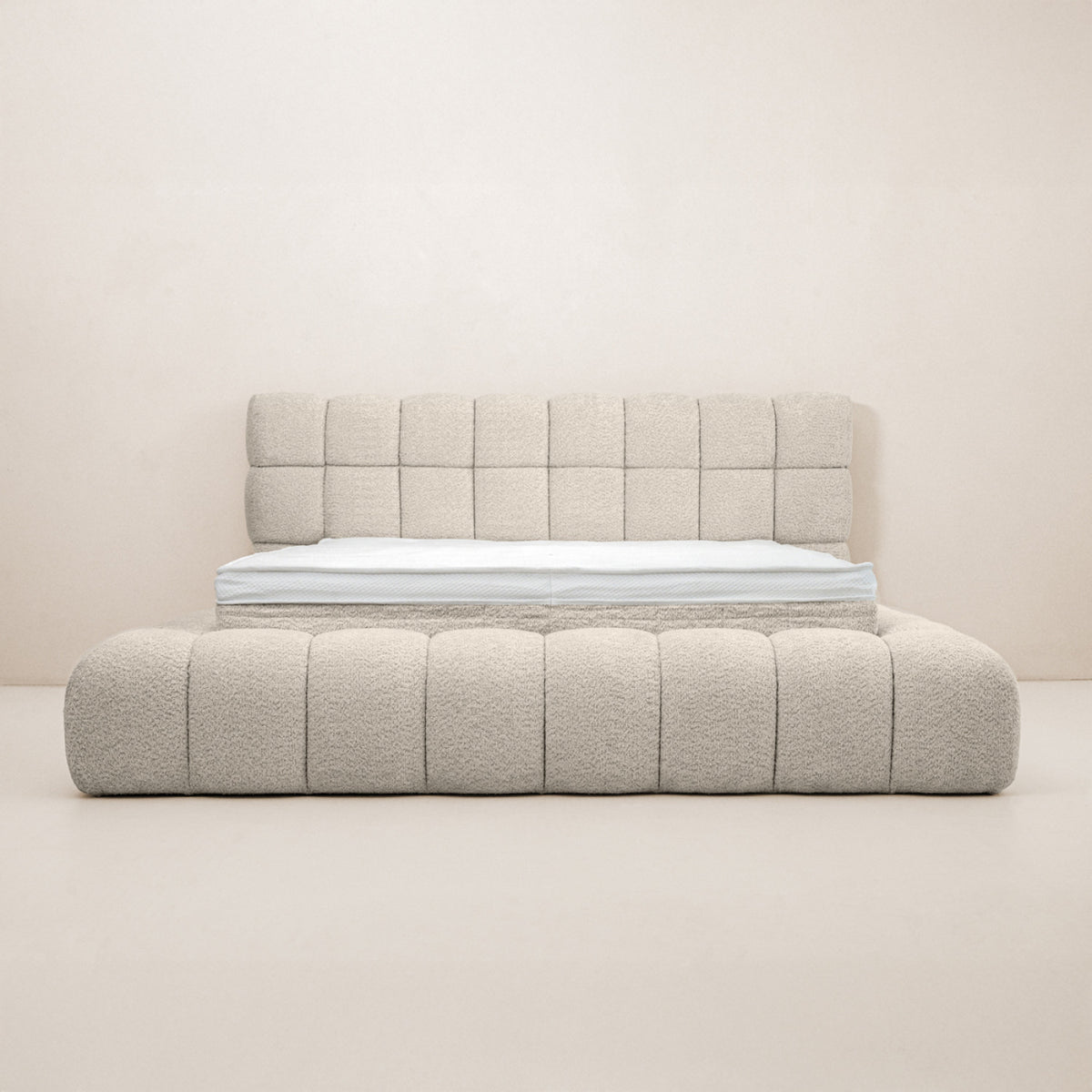 Adore Ruby Bouclé Beige - Zonder Matras