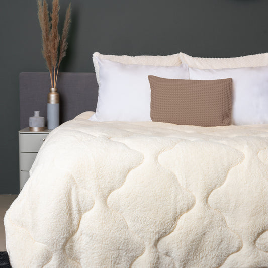 NordDream Teddy Dekbed - Creme