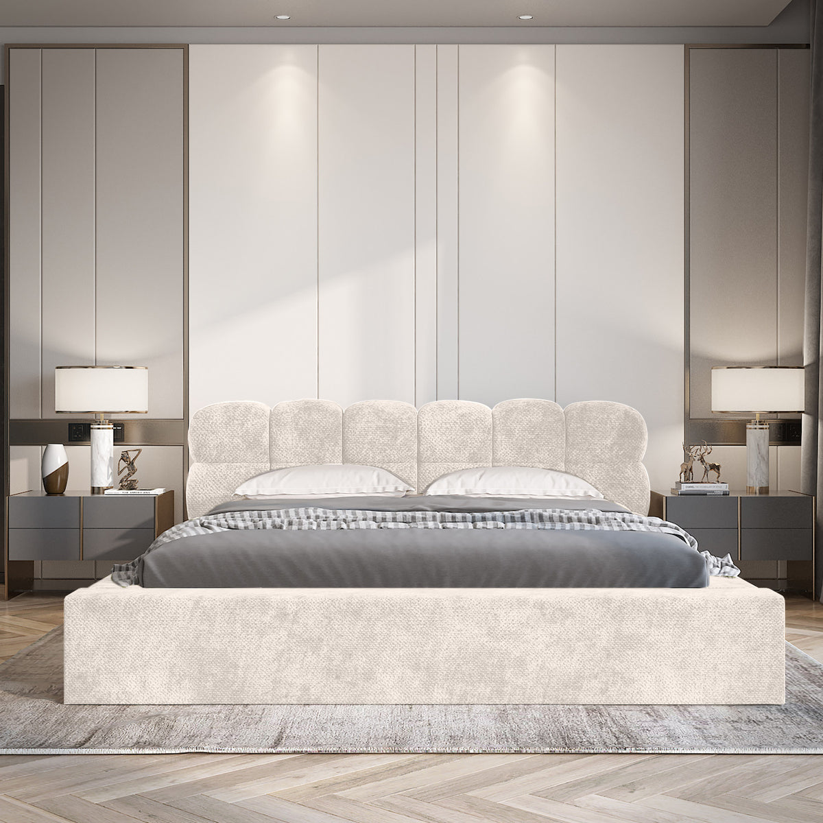 Adore Opberg Houston Beige - Zonder Matras