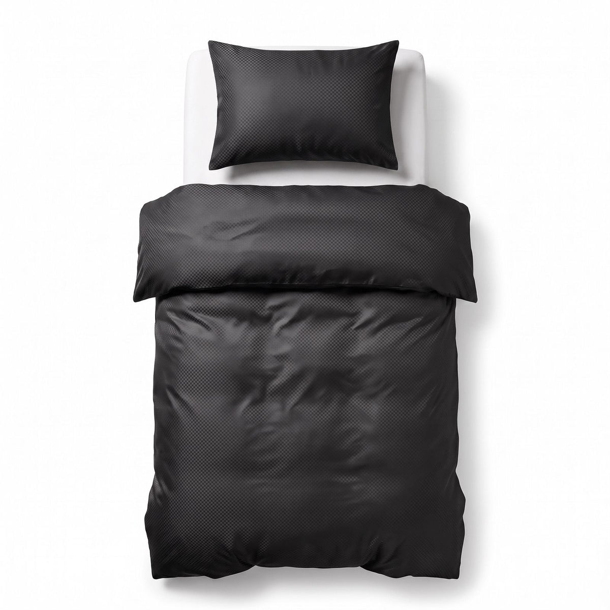 Dekbedovertrek Satin Point Zwart