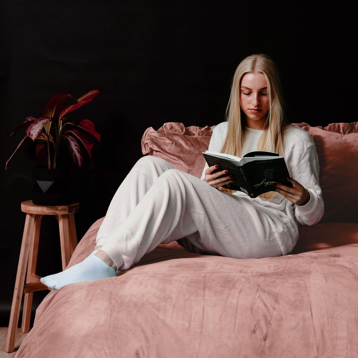 Dekbedovertrek Velvet Ruffles Oud Roze