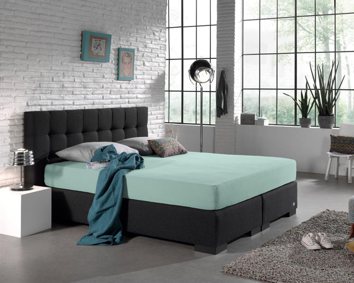 Dubbel Jersey 220 gr. Hoeslaken Pastel Blauw