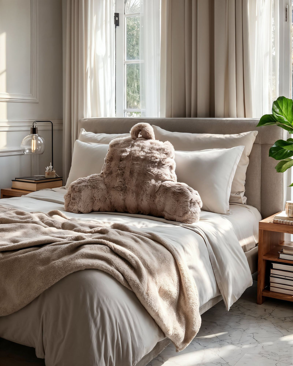 Bedrest Pompom Taupe