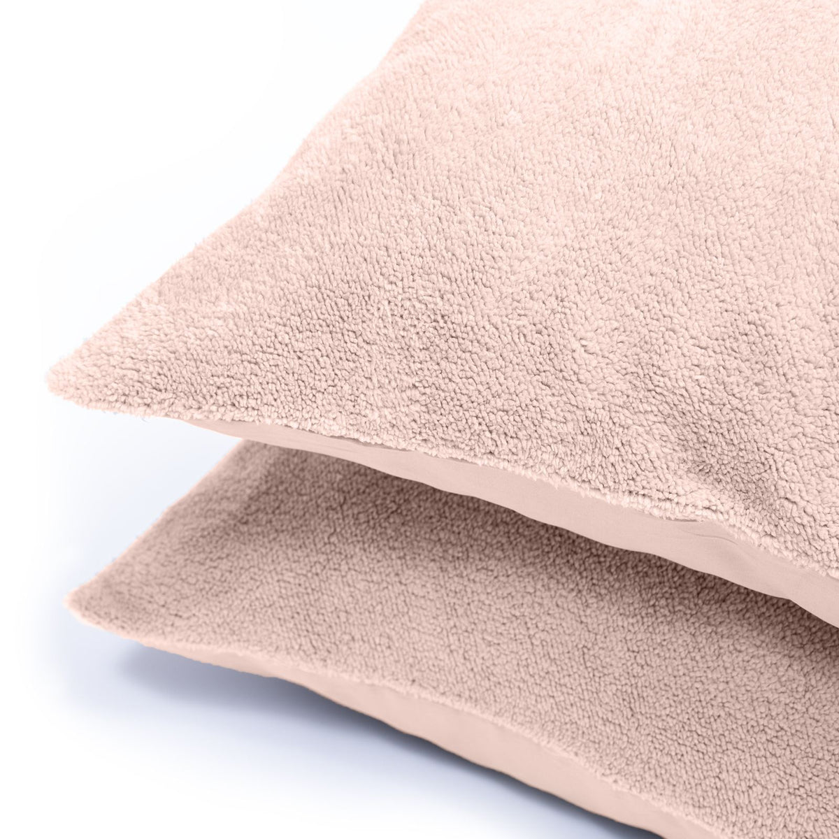 Teddy kussenslopen 2pack Roze