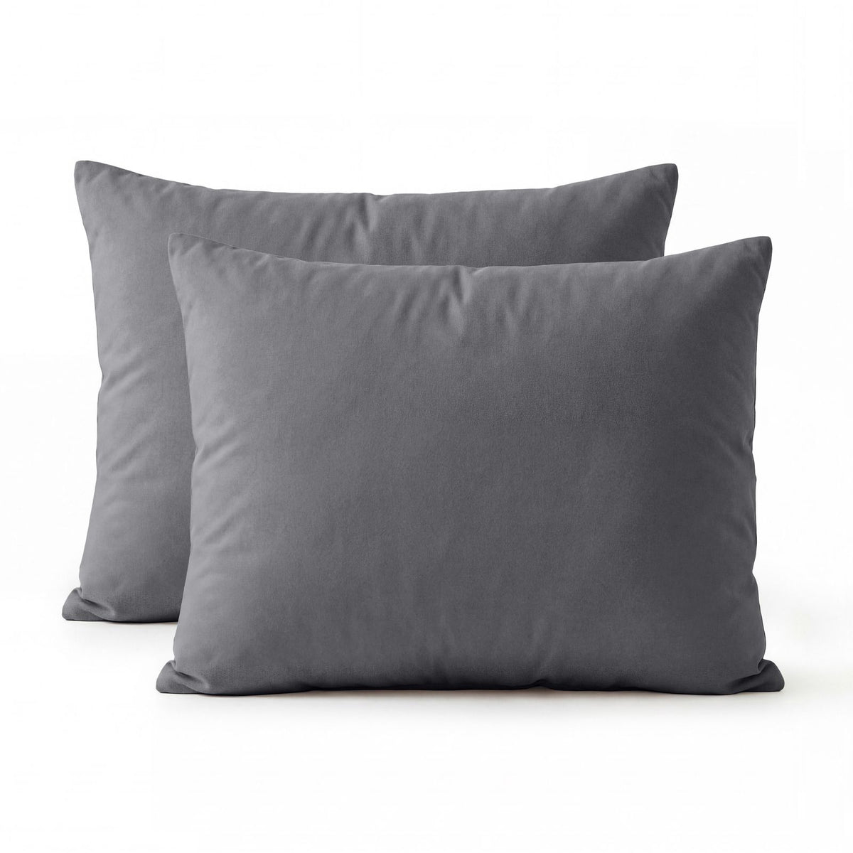 Lazy Kussensloop Percale 2Pack Antraciet