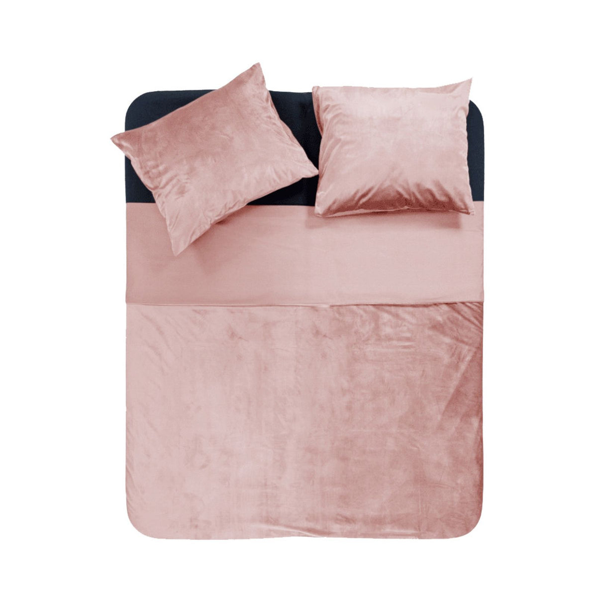 Dekbedovertrek Velvet Piping Soft Pink