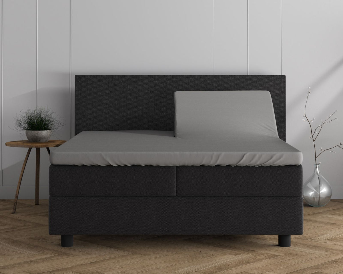 Dubbel Jersey 220 gr. Splittopper hoeslaken Grijs