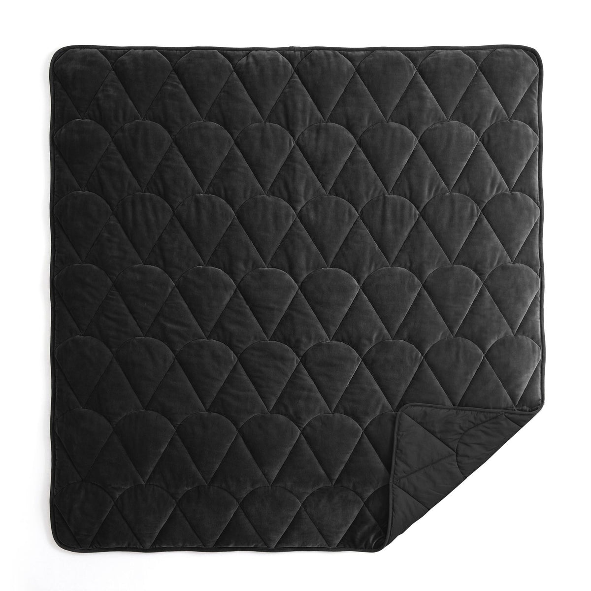 Lazy Dekbed Velvet Zwart Met Kussenslopen